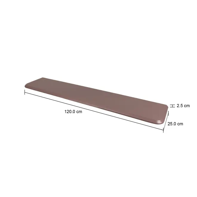 PRATELEIRA 2,5 CM X 1,20 M X 25 CM CHANFER - RUBY MOCHA - Foto 4