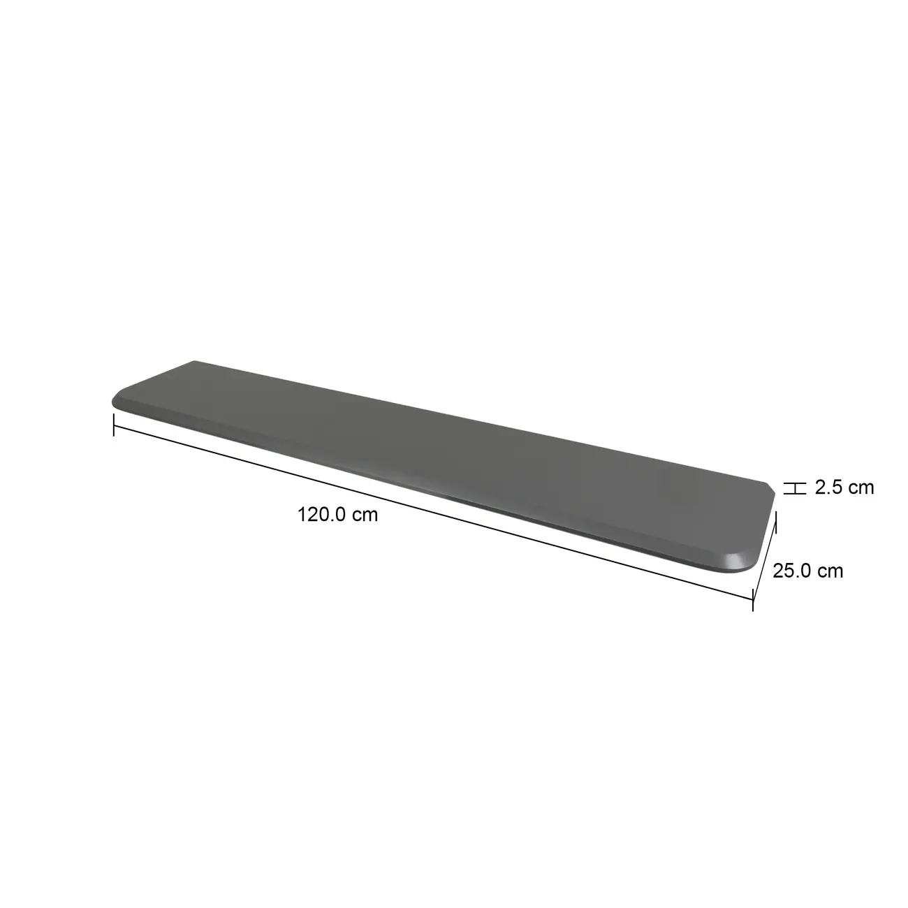 PRATELEIRA 2,5 CM X 1,20 M X 25 CM CHANFER - KONKRET - Foto 4