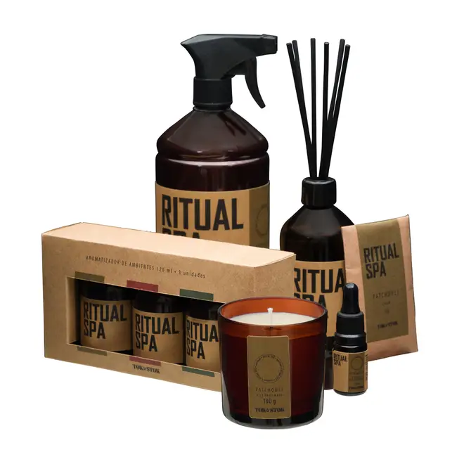 AROMATIZADOR PATCHOULI 250 ML RITUAL SPA - HANBAR/CAQUI - Foto 6