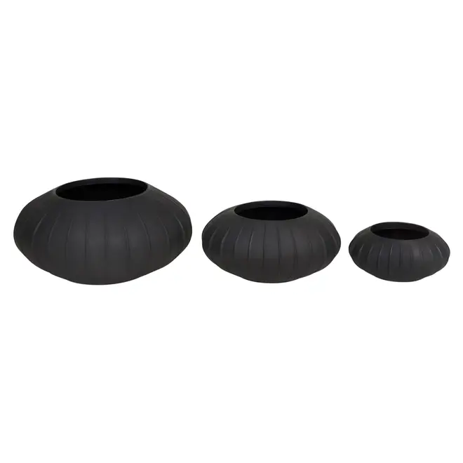 CACHEPÔ 17 CM HANAZAKI - PRETO - Foto 4