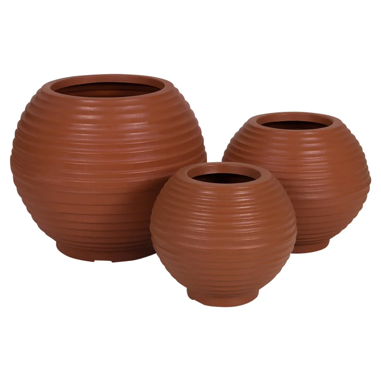 CACHEPÔ 36 CM SFERA - TERRACOTA - Foto 4