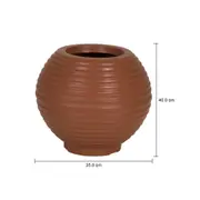 CACHEPÔ 36 CM SFERA - TERRACOTA - Foto 5