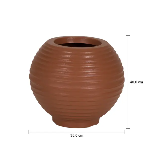 CACHEPÔ 36 CM SFERA - TERRACOTA - Foto 5