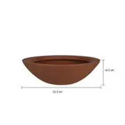 CACHEPÔ 16 CM CUIA - TERRACOTA - Foto 4