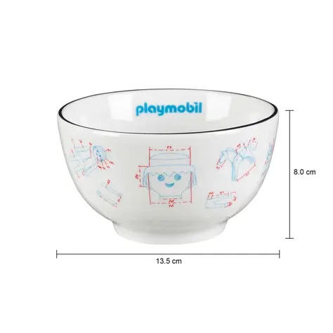 Imagem com medidas do produto TIGELA 13 CM PLAYMOBIL PROJETOS
