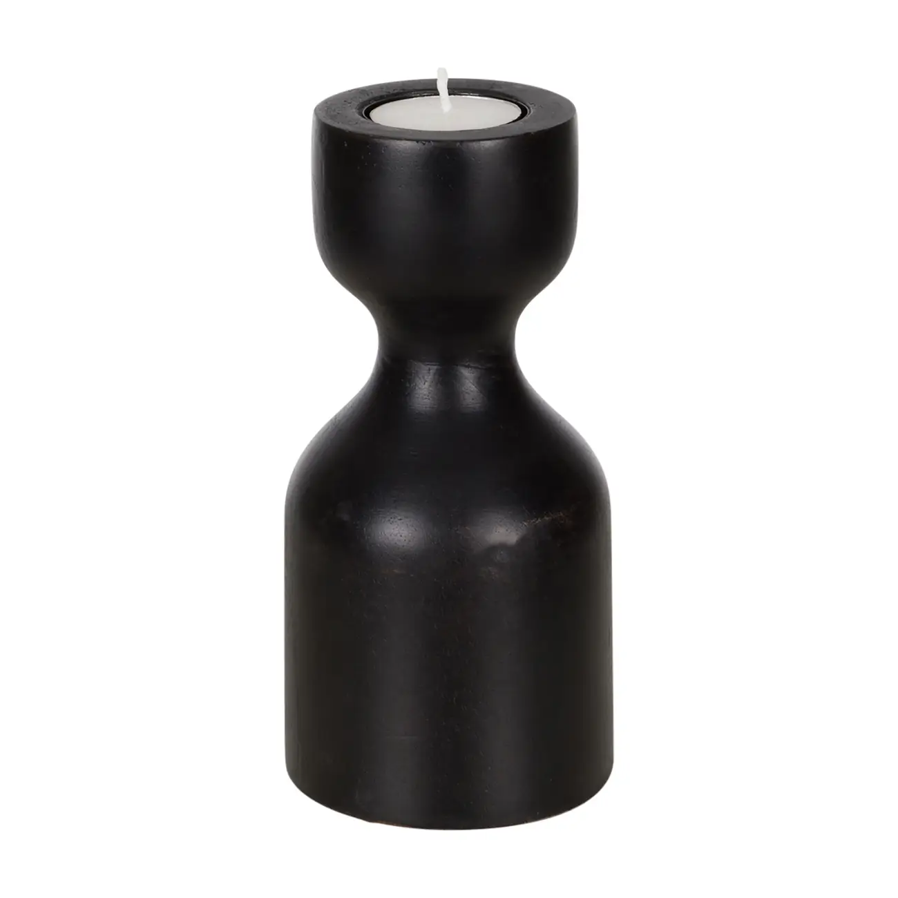 CASTIÇAL 17 CM WIDELENE - PRETO - Foto 1
