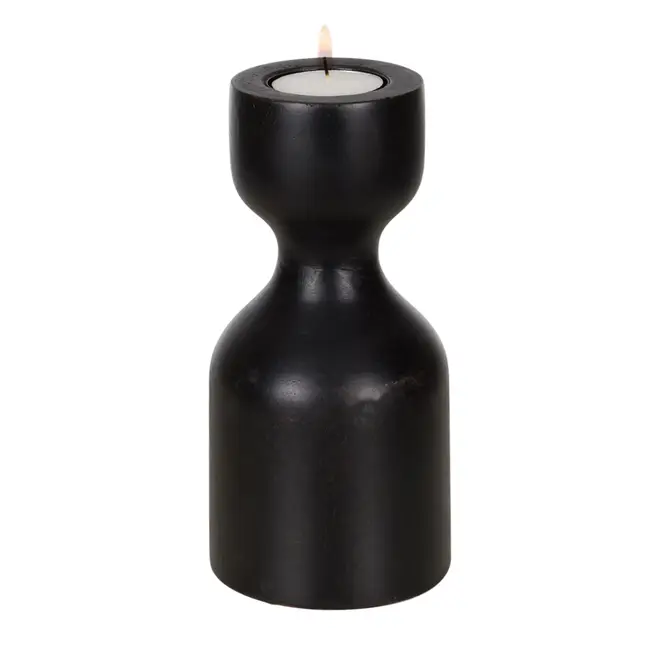 CASTIÇAL 17 CM WIDELENE - PRETO - Foto 2