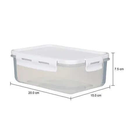 Imagem com medidas do produto POTE HERMÉTICO 1,28 L CLICK-IN