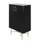 DARKO BUFFET 2 PORTAS 80 CM X 43 CM - PRETO/DOURADO - Foto 2