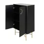 DARKO BUFFET 2 PORTAS 80 CM X 43 CM - PRETO/DOURADO - Foto 3