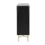 DARKO BUFFET 2 PORTAS 80 CM X 43 CM - PRETO/DOURADO - Foto 5