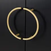 DARKO BUFFET 2 PORTAS 80 CM X 43 CM - PRETO/DOURADO - Foto 6