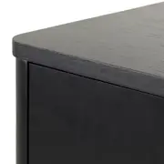 DARKO BUFFET 2 PORTAS 80 CM X 43 CM - PRETO/DOURADO - Foto 7