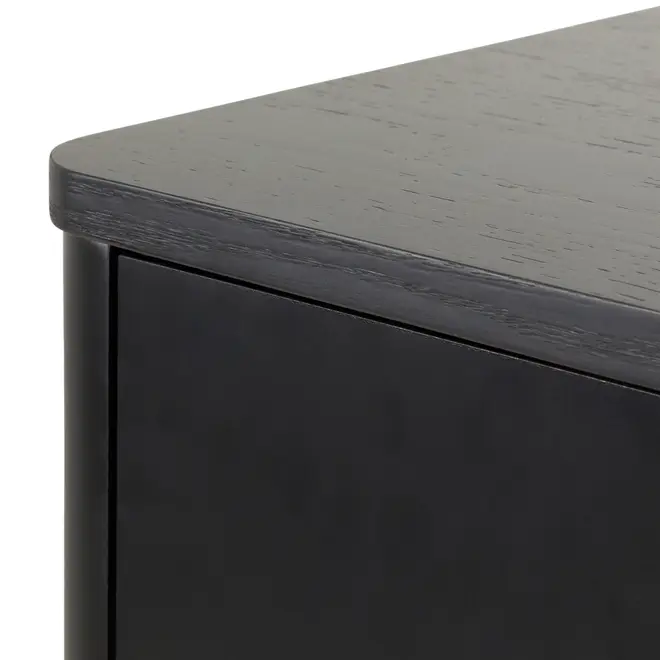 DARKO BUFFET 2 PORTAS 80 CM X 43 CM - PRETO/DOURADO - Foto 7