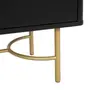 DARKO BUFFET 2 PORTAS 80 CM X 43 CM - PRETO/DOURADO - Foto 8