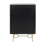 DARKO BUFFET 2 PORTAS 80 CM X 43 CM - PRETO/DOURADO - Foto 10