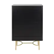 DARKO BUFFET 2 PORTAS 80 CM X 43 CM - PRETO/DOURADO - Foto 10