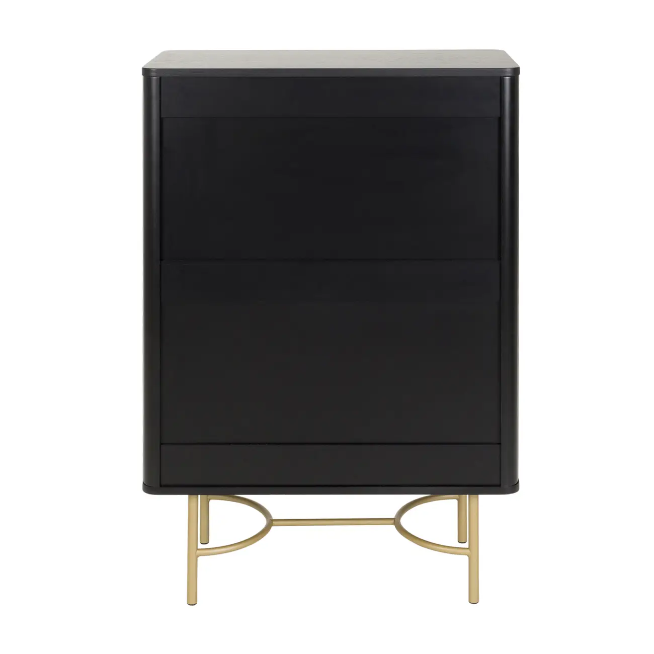 DARKO BUFFET 2 PORTAS 80 CM X 43 CM - PRETO/DOURADO - Foto 10