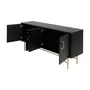 DARKO BUFFET 4 PORTAS 1,65 M X 43 CM - PRETO/DOURADO - Foto 3