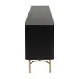 DARKO BUFFET 4 PORTAS 1,65 M X 43 CM - PRETO/DOURADO - Foto 5