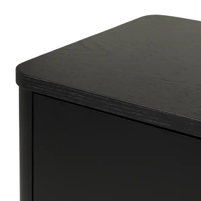 DARKO BUFFET 4 PORTAS 1,65 M X 43 CM - PRETO/DOURADO - Foto 7