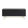 DARKO BUFFET 4 PORTAS 1,65 M X 43 CM - PRETO/DOURADO - Foto 10