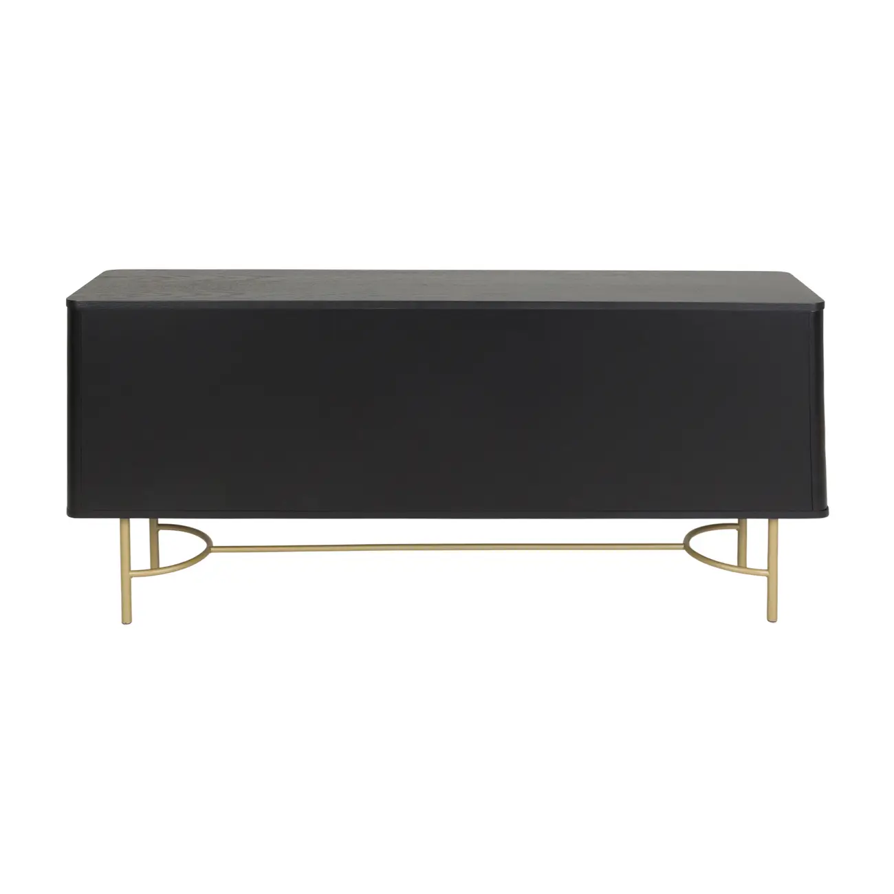 DARKO BUFFET 4 PORTAS 1,65 M X 43 CM - PRETO/DOURADO - Foto 10