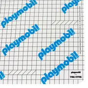 LUGAR AMERICANO 41 CM X 31 CM PLAYMOBIL - BRANCO/AZUL - Foto 2