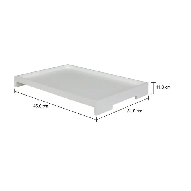 BANDEJA 46 CM X 31 CM COLI - BRANCO - Foto 6