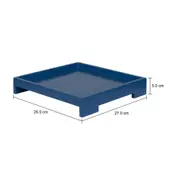 BANDEJA PARA BRAÇO DE SOFÁ 26 CM X 27 CM COLI - ZIMBRO - Foto 6