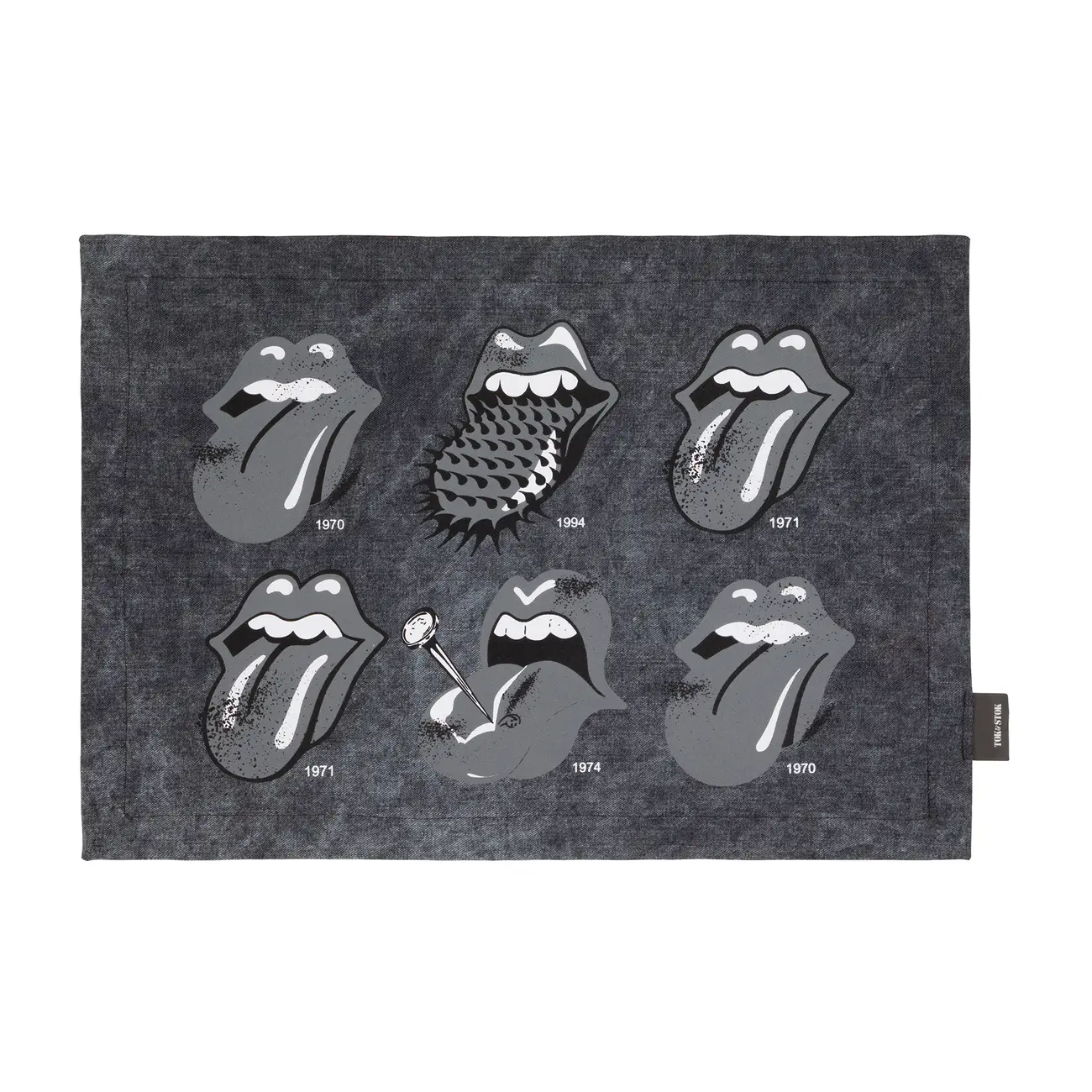 LUGAR AMERICANO TC 36 CM X 50 CM ROCK HISTORY - KONKRET/CINZA - Foto 1