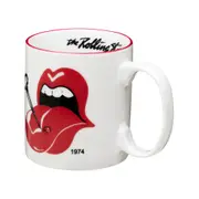 CANECA 360 ML ROCK HISTORY 1974 - BRANCO/VERMELHO - Foto 2