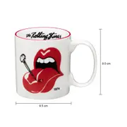 CANECA 360 ML ROCK HISTORY 1974 - BRANCO/VERMELHO - Foto 7