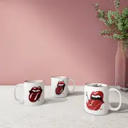 CANECA 360 ML ROCK HISTORY 1974 - BRANCO/VERMELHO - Foto 8