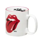 CANECA 360 ML ROCK HISTORY 1970 - BRANCO/VERMELHO - Foto 2