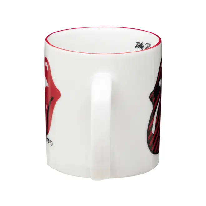 CANECA 360 ML ROCK HISTORY 1970 - BRANCO/VERMELHO - Foto 3