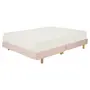 BASE BOX QUEEN 1,58 M X 1,98 M NORDIC LUND - QUARTZO ROSA - Foto 1