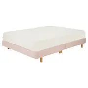 BASE BOX QUEEN 1,58 M X 1,98 M NORDIC LUND - QUARTZO ROSA - Foto 1