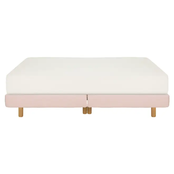 BASE BOX QUEEN 1,58 M X 1,98 M NORDIC LUND - QUARTZO ROSA - Foto 3