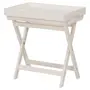 BRANCO LAVADO - MESA LATERAL COM BANDEJA 63 CM X 43 CM ANDRADES
