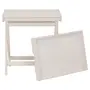MESA LATERAL COM BANDEJA 63 CM X 43 CM ANDRADES - BRANCO LAVADO - Foto 2