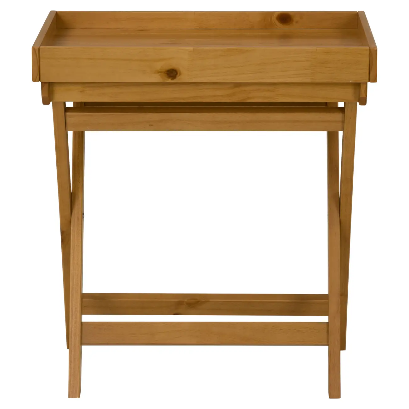 MESA LATERAL COM BANDEJA 63 CM X 43 CM ANDRADES - AMÊNDOA - Foto 3