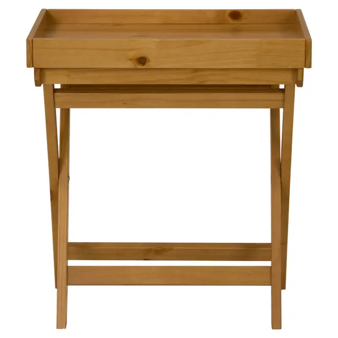 MESA LATERAL COM BANDEJA 63 CM X 43 CM ANDRADES - AMÊNDOA - Foto 3