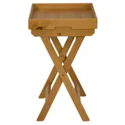 MESA LATERAL COM BANDEJA 63 CM X 43 CM ANDRADES - AMÊNDOA - Foto 4