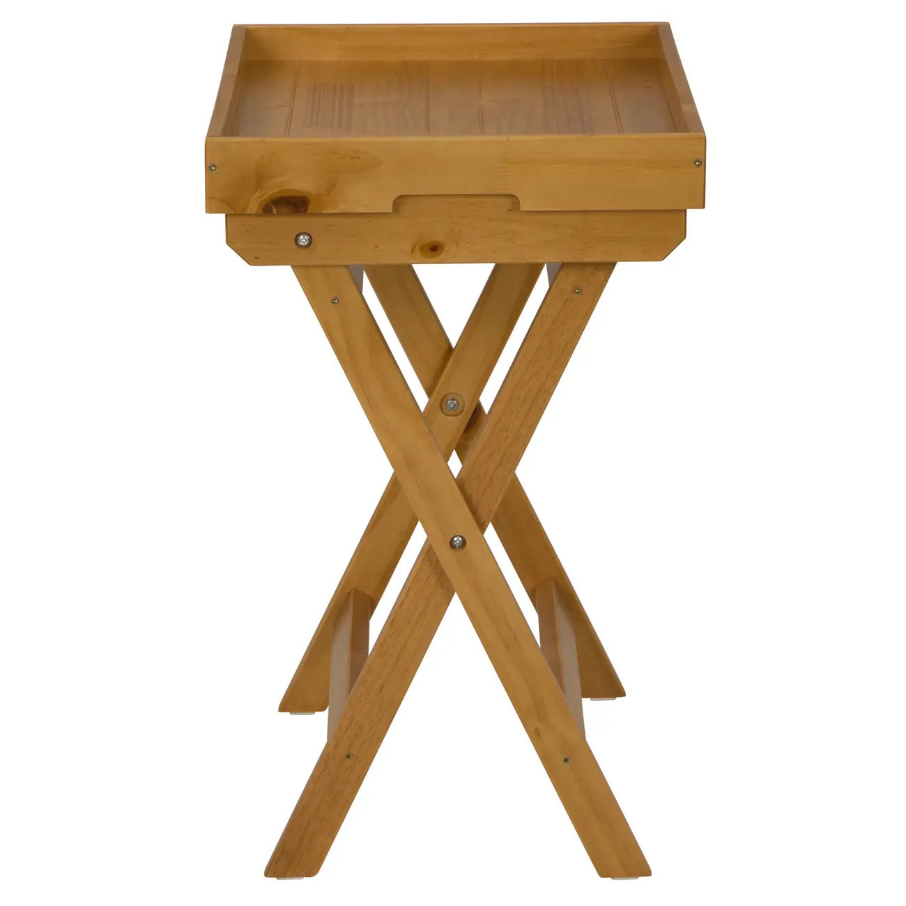MESA LATERAL COM BANDEJA 63 CM X 43 CM ANDRADES - AMÊNDOA - Foto 4
