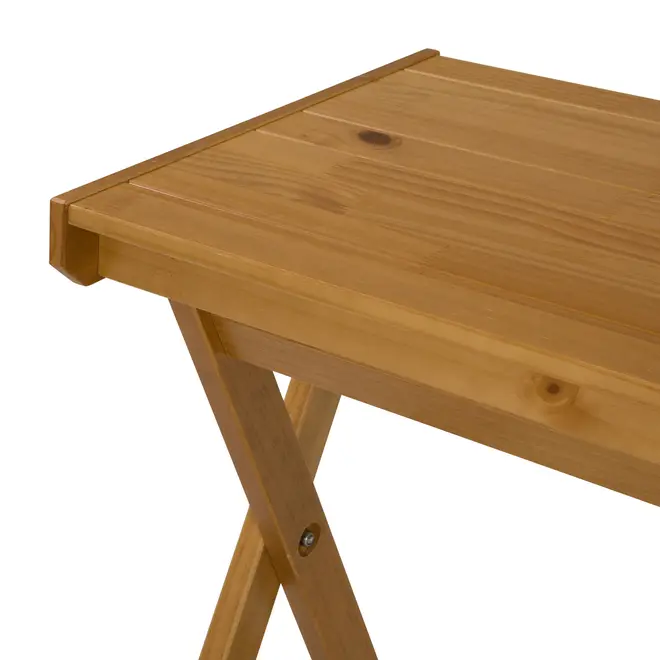MESA LATERAL COM BANDEJA 63 CM X 43 CM ANDRADES - AMÊNDOA - Foto 5