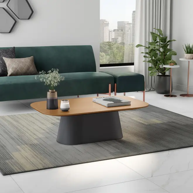 MESA DE CENTRO 1,10 M X 70 CM ALLURE - KONKRET/FREIJÓ - Foto 8