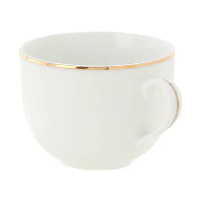 XÍCARA CHÁ 220 ML AURUM - BRANCO/OURO - Foto 4
