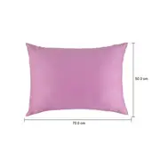 TRAVESSEIRO DE FIBRA 50 CM X 70 CM BELLAC - MALVA - Foto 5