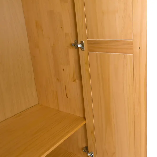 GUARDA-ROUPA 2 PORTAS/1 GAVETA TIMBER - AMÊNDOA - Foto 7